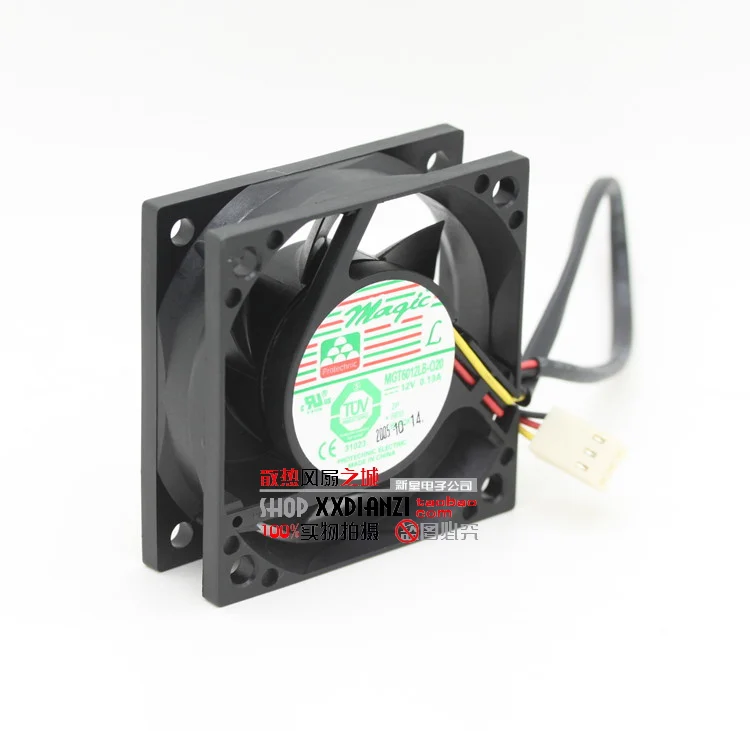 Новый 6 см MGT6012LB O20 6020 0.13A 12 В двойной шариковый вентилятор охлаждения|cooling fan|cooling fan