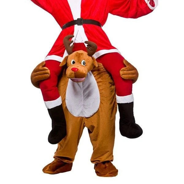 Reindeer 30 стильных костюмов «Carry me», Санта-Клаус, Октоберфест, борода, косплей, езда на медведе, Рождество/Хэллоуин, необычный Забавный костюм - Цвет: Reindeer