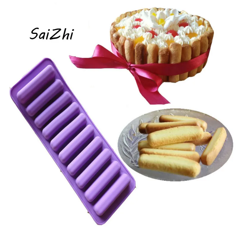Печенье в виде пальцев для выпечки кондитерских 10 отверстие сликоновые не