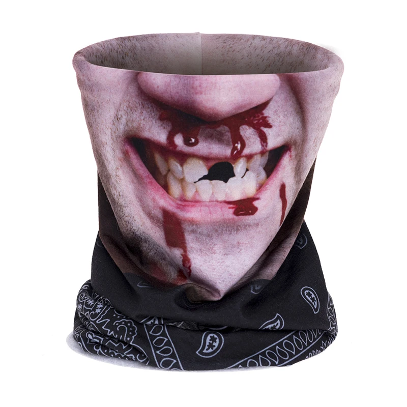 

New 3D Printing Face Mask Outdoor Hiking multi-functional Headscarf For Men Women