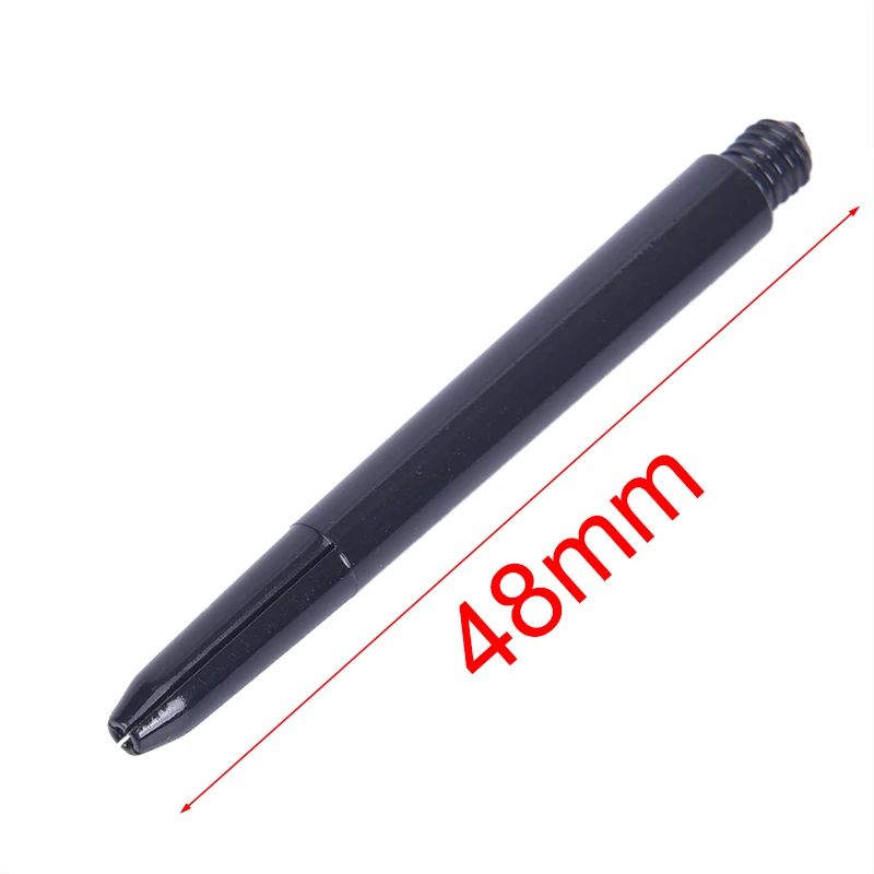 

Black 50pcs/lot Nylon Dart Shafts 2BA 48mm Screw Thread Plastic Darts Rod Stems Darts Accessories