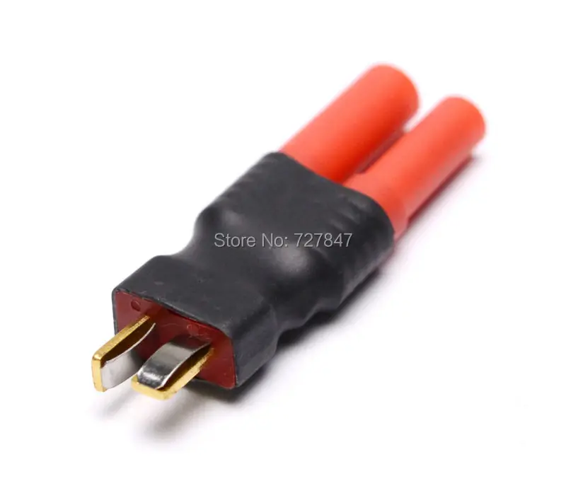 1 PCS HXT 4MM 4.0MM 4.0 to T Plug Male / Female Adapter Lipo Battery Bullet Deans Wireless Connector |