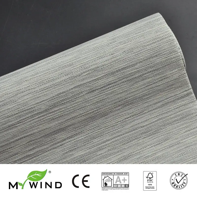 2019 MY WIND серая Grasscloth настенная бумага s 3D плетеная дизайнерская в рулоне Роскошный