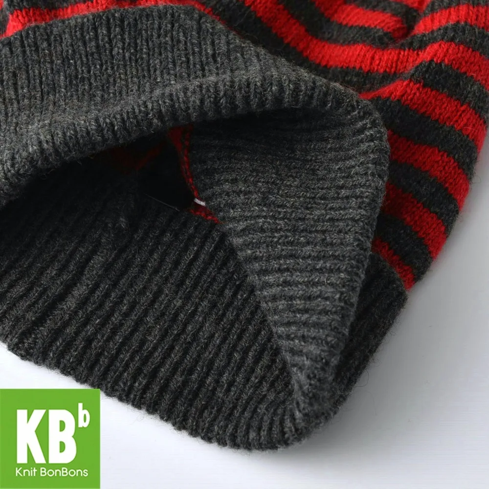 2018 KBB зима весна темно серый красный классический мужской и женский полосатый