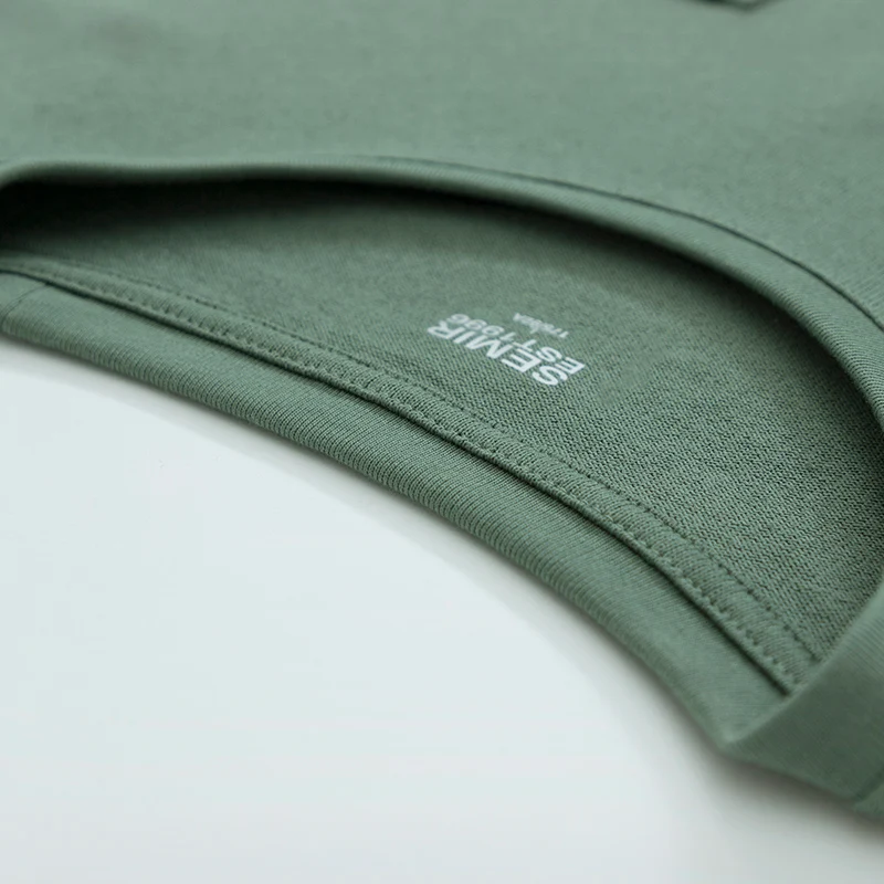 SEMIR мужская Трикотажная Рубашка с длинными рукавами и нагрудным карманом мужские
