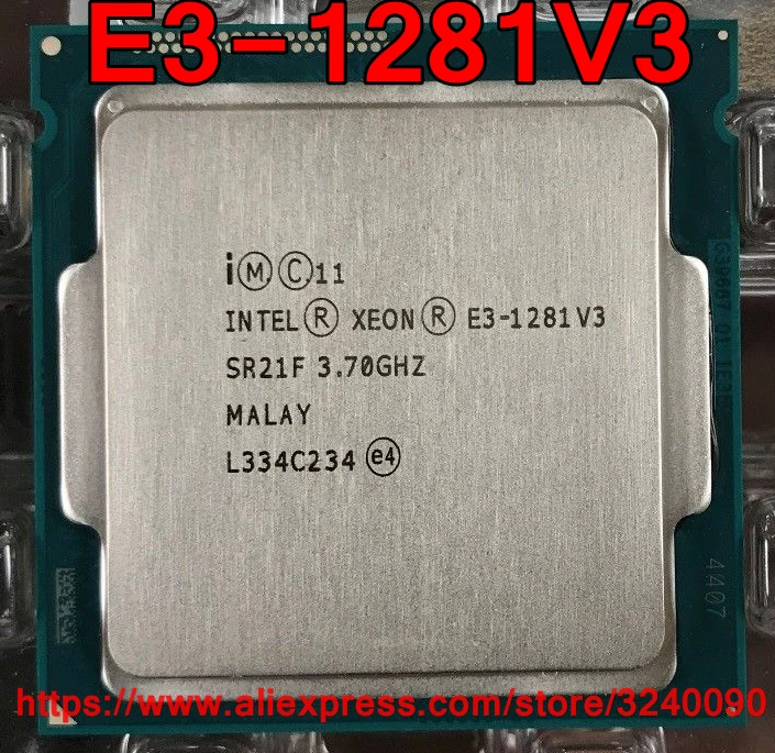 Оригинальный процессор Intel CPU Xeon E3 1281V3 3 70 ГГц 8M 80 Вт четырехъядерный LGA1150