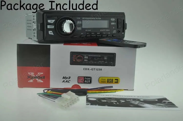 Новый 12 в автомобильный аудио радио плеер MP3 стерео Mp3 SD USB слот 5 зарядное