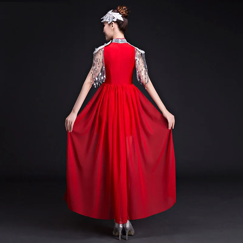 Джазовые танцевальные костюмы модные белые и красные блестки сексуальные