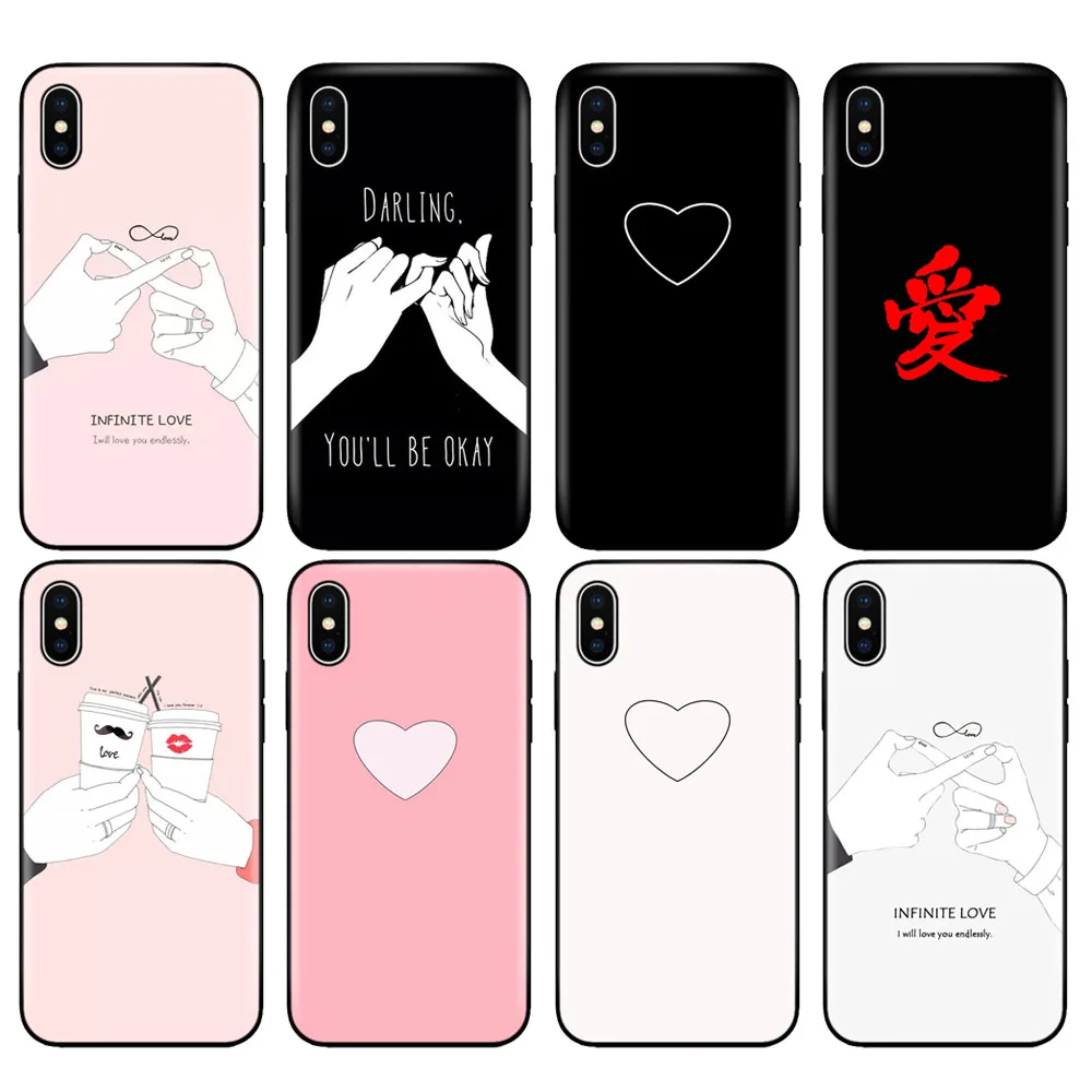 Черный чехол из ТПУ для iphone 5 5s se 6 6s 7 8 plus x 10 силиконовый XR XS 11 pro MAX дорогой be ok love