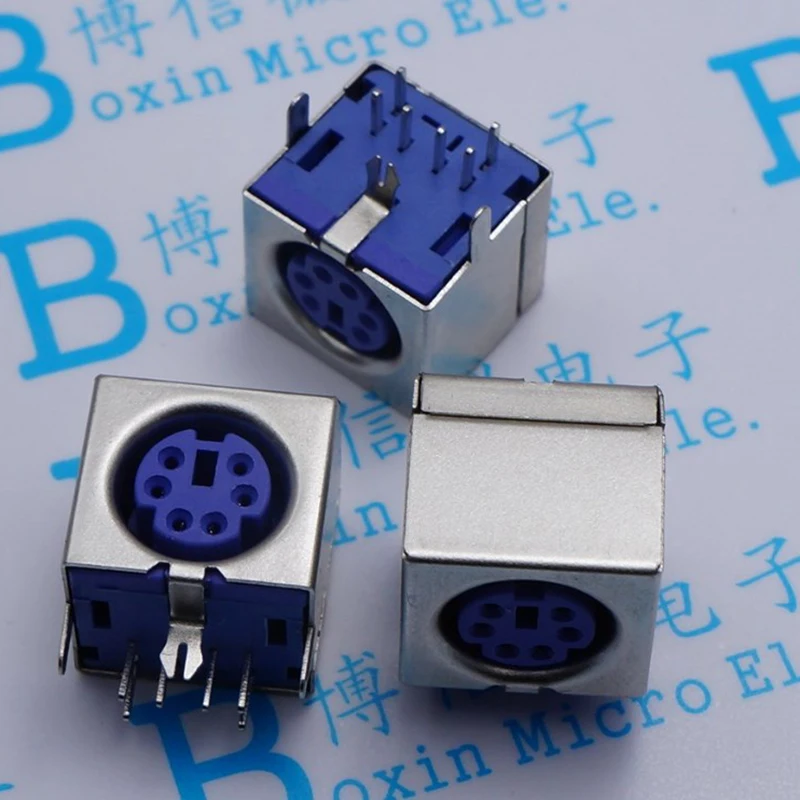 PS2 Розетка 6P фиолетовая звуковая панель клавиатура и мышь розетка стандартного