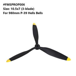 FMS 980mm 0.98m P39 P-39 Hells Bells Propeller 10.5*7 inch 3 blade PROP006 RC Airplane Model Hobby Plane Aircraft Spare Parts FMS 980mm 0.98m P39 P-39 Hells Bells Propeller 10.5*7 inch 3 blade PROP006 RC Airplane Model Hobby Plane Aircraft Spare Parts