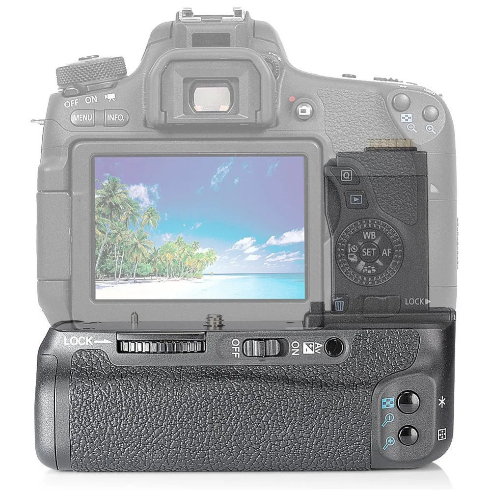 Neewer NW-760D Pro сменная ручка батареи для BG-E18 с ЖК-дисплеем Встроенный ИК-пульт