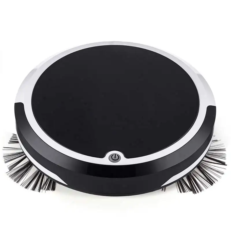 Черный 4 in 1 Rechargeable Auto Cleaning Robot Smart Sweeping Robot Dirt Dust Hair Automatic Cleaner For Home Electric Vacuum Cleaners - Цвет: Черный