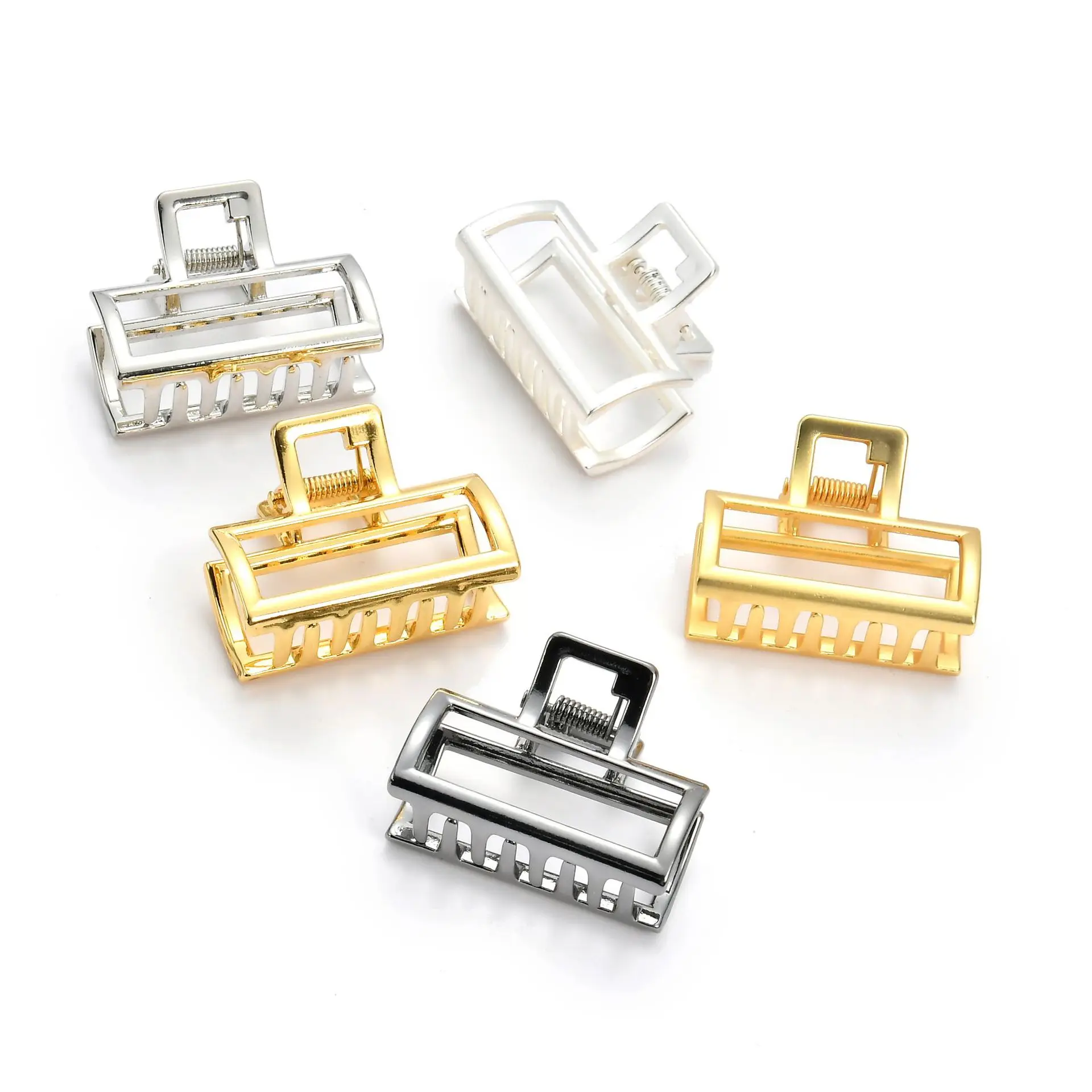 

12pcs/lot hot style hair accessories ornament geometric hairpin rectangular small bath grab clip for girls