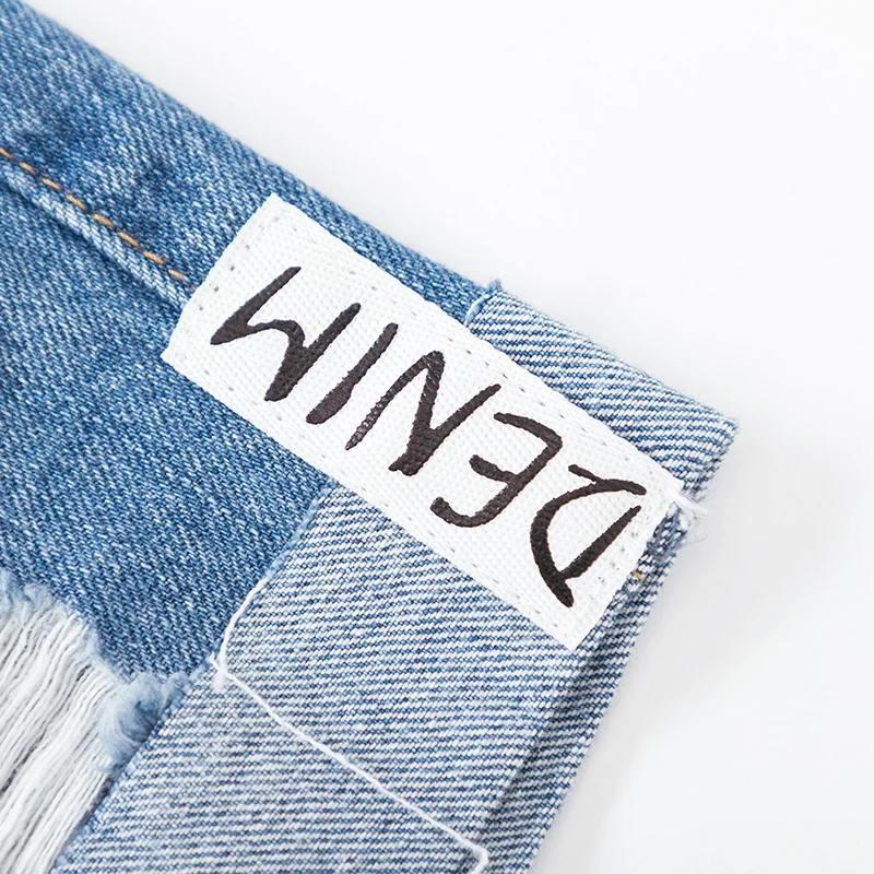 Женские джинсовые шорты SEMIR черные с дырками корейский тренд лето 2019 | Женская