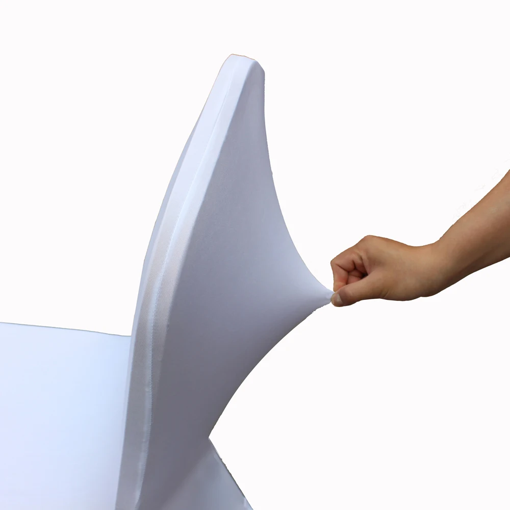 50 шт. декоративные белые эластичные чехлы на стулья из полиэстера и спандекса |