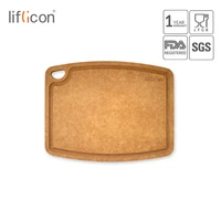 liflicon cutting board natural wood fiber cutting mats non slip for meal prep kitchen chopping boards