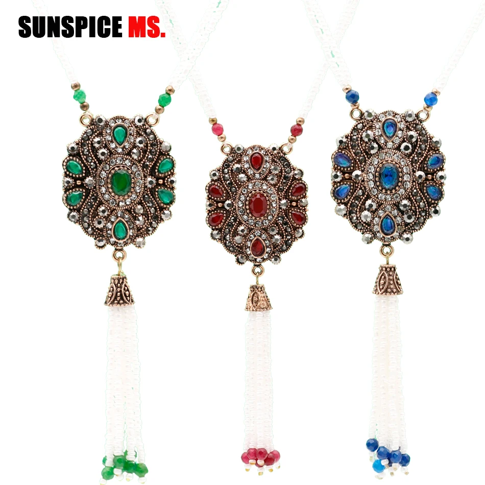 Женское винтажное ожерелье с длинными африканскими бусами|long necklace|long necklace womenchain |