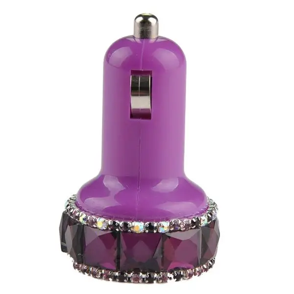 Лучшие предложения Стразы с двумя usb-разъемами автомобильное зарядное