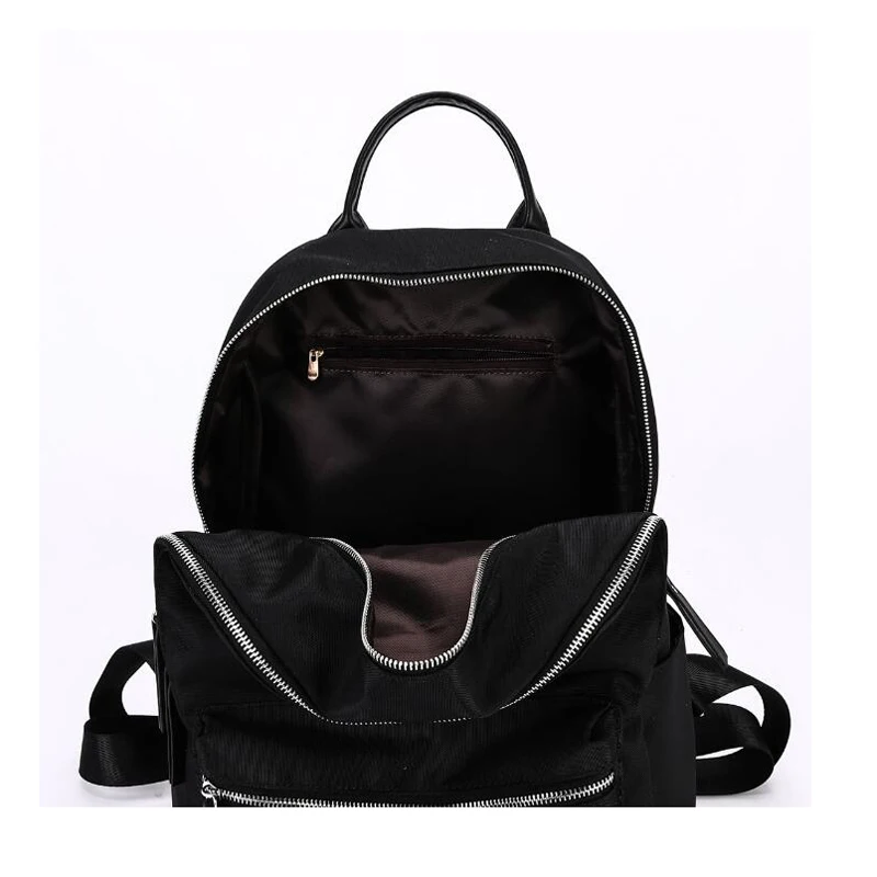 Begutest Designer Black Backpacks For Women Nylon Girls Vintage Female Casual Backpack School Bags BookBag | Багаж и сумки