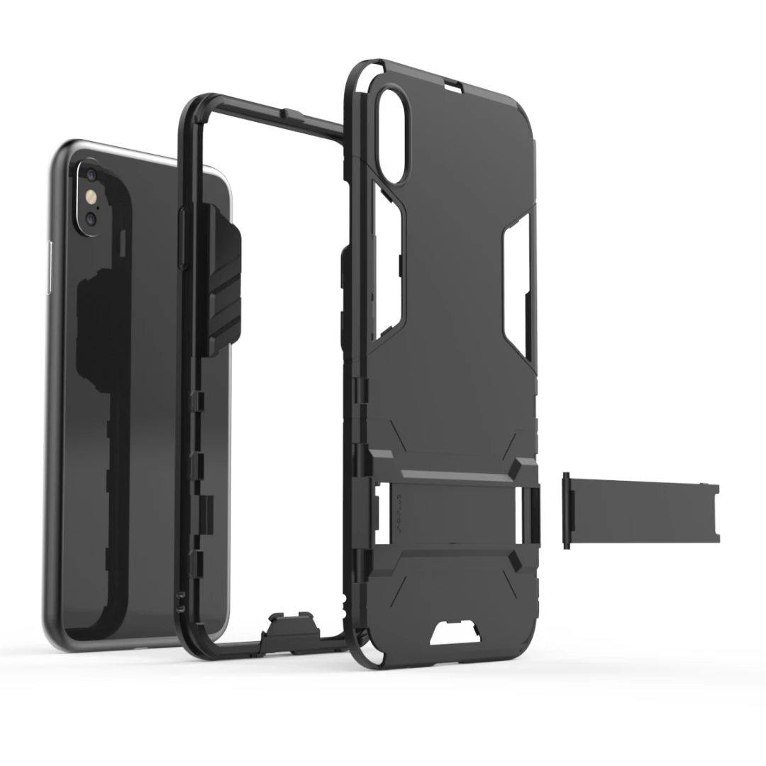 Роскошный защитный Ударопрочный силиконовый пластиковый чехол для iphone XS MAX Hybrid XR