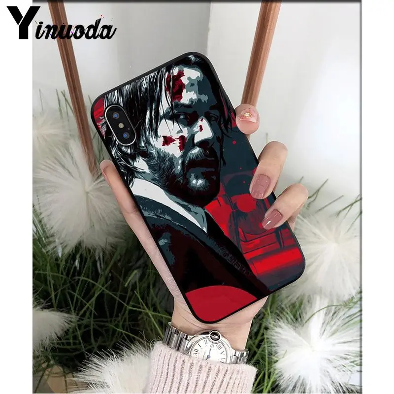 Yinuoda John Wick Black Soft Shell Phone Cover for Apple iPhone 8 7 6 6S Plus X XS MAX 5 5S SE XR Mobile Cases | Мобильные телефоны