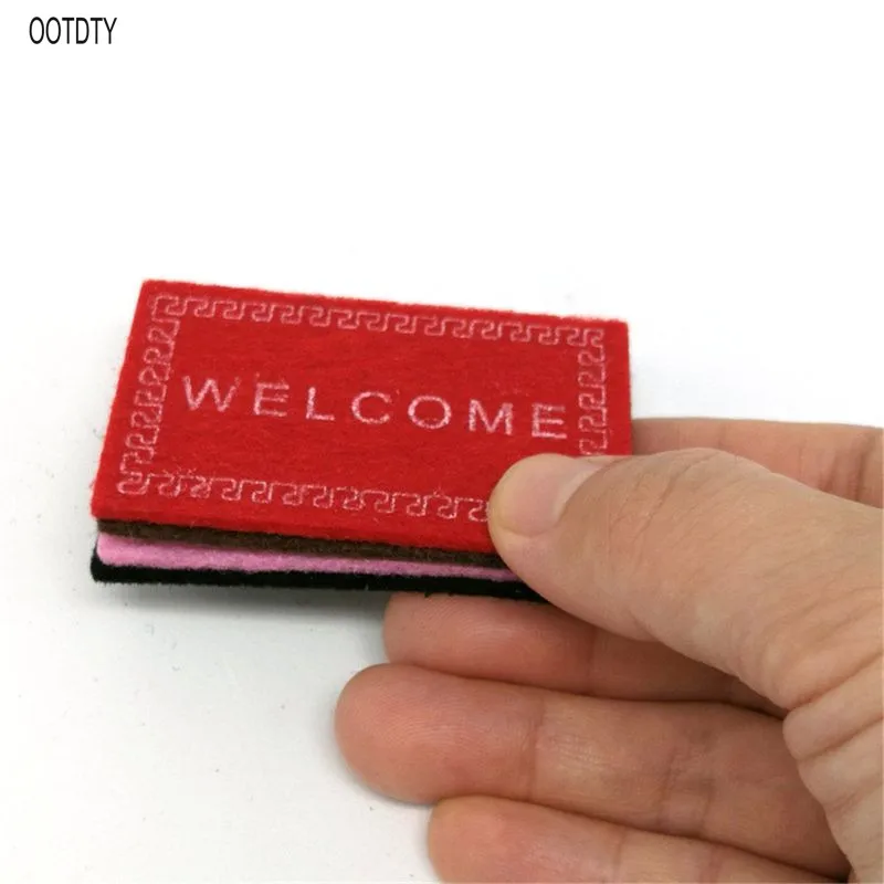 1:12 приветственный коврик миниатюрный ковер для кукольного домика аксессуары