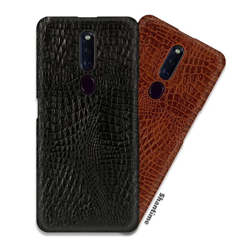 Винтажный чехол из искусственной кожи крокодила для OPPO F11 телефона Pro в деловом