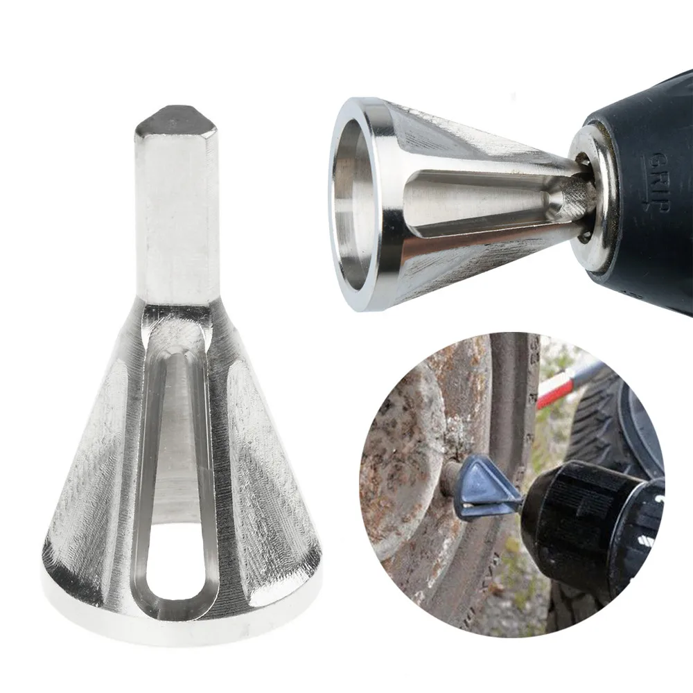 

Tire Repair Tools Stainless Steel External Chamfer Tool Drill Bit Remove Burr Silver chuck drill bit car deburring tool