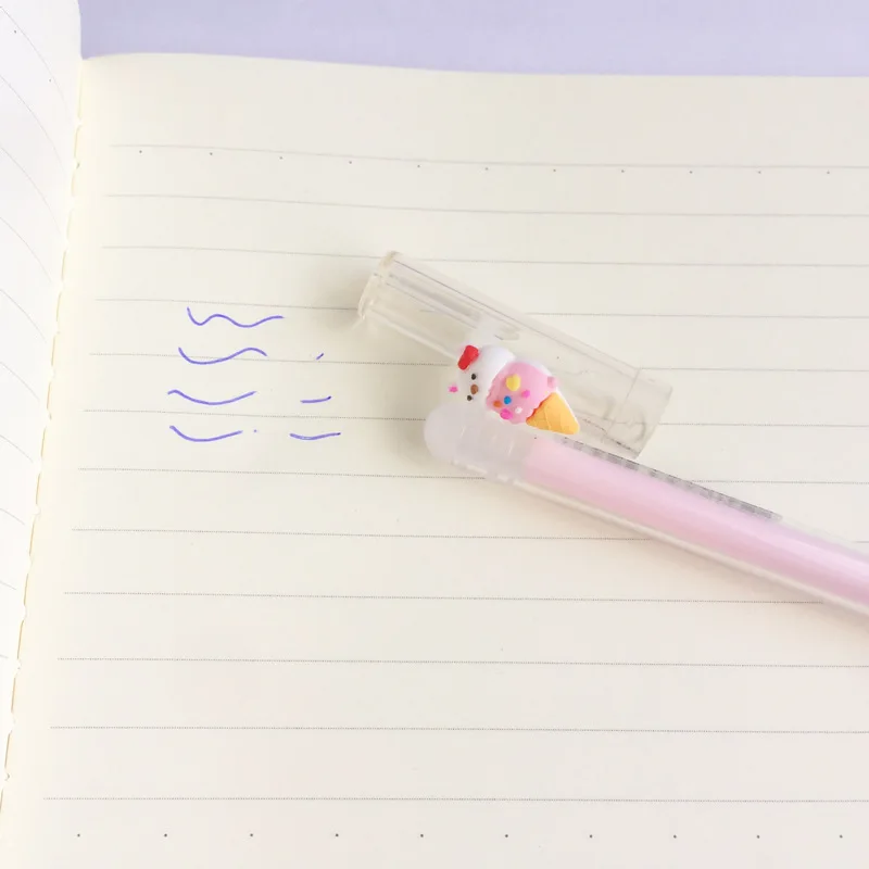 60pcs kawaii gel ink erasable pen cute bear ice cream pens for school students office supplies stationery | Канцтовары для офиса и