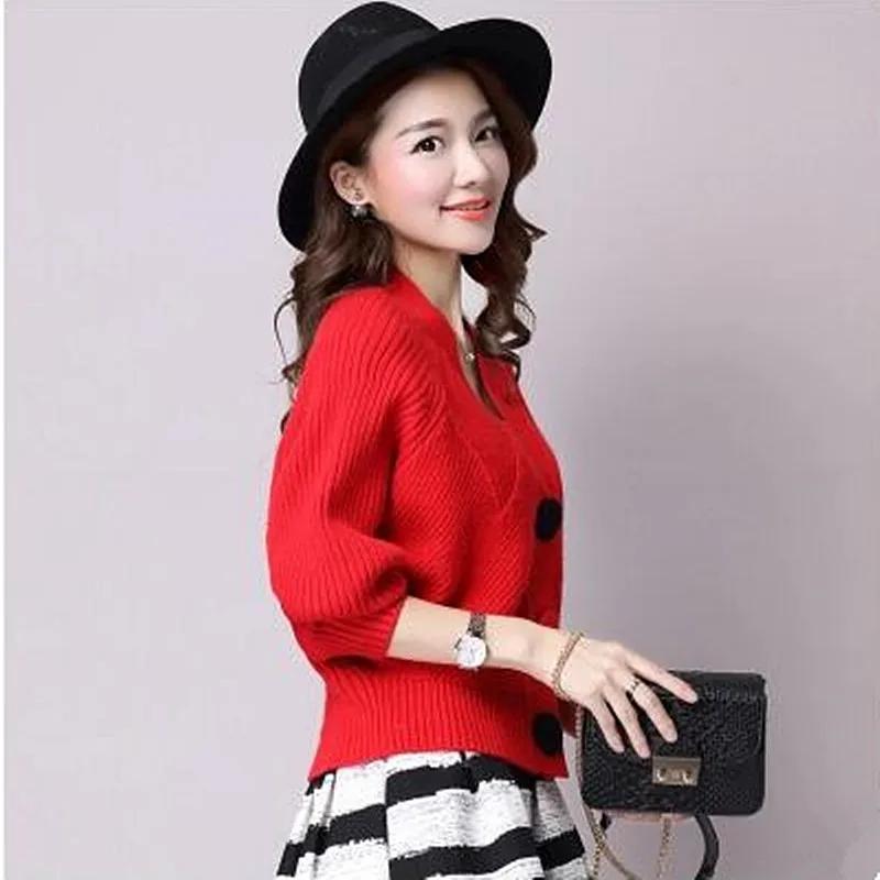 2017 High Quality Brand Autumn Winter Sweater Women Cardigan Loose single Breasted Women's Cashmere 6 colors |