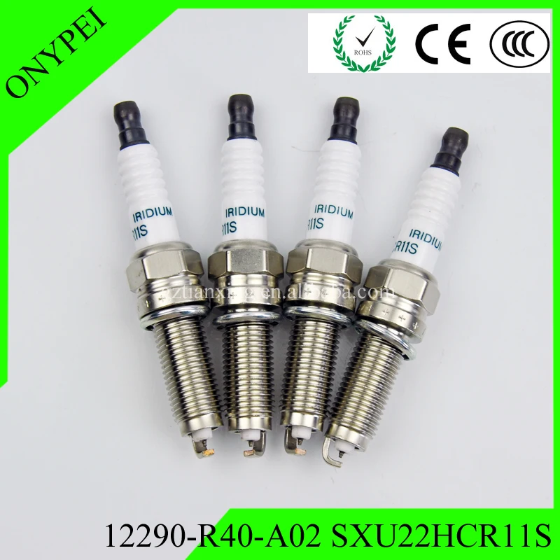 4 шт. 12290-R40-A02 SXU22HCR11S иридиевая Свеча зажигания для Honda Accord Civic Acura ILX MDX RL 12290 R40 A02 12290R40A02