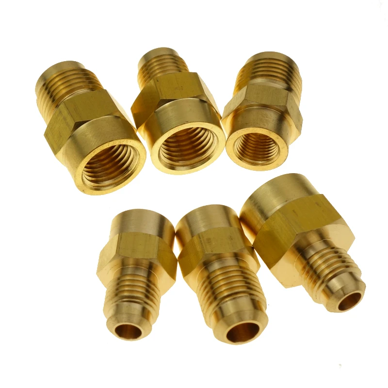 3 шт. 1/4 &quot5/16&quot 3/8 &quotтрубка OD x 1/8&quot &quotNPT Brass SAE расклешенные фитинги гнездовой