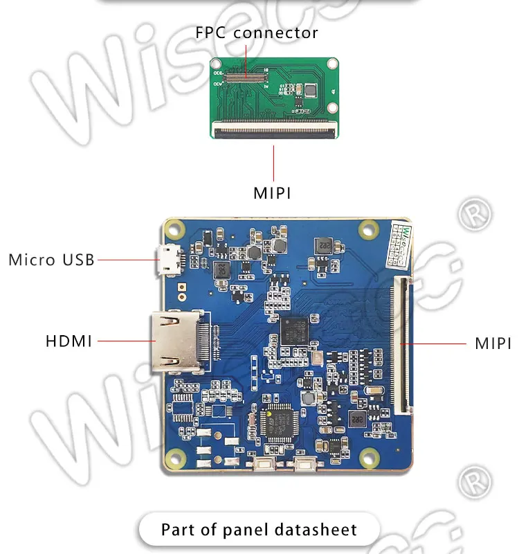 5,5 дюймов 4 K дисплей 3840x2160 с плата управляющего драйвера HDMI MIPI для DIY нескольких устройств