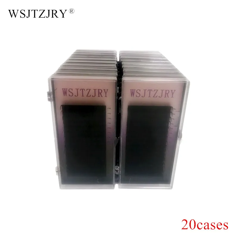 

Набор из 20 чехлов WSJTZJRY, 16 рядов, высокое качество, наращивание ресниц из норки, индивидуальные ресницы, натуральные ресницы, накладные ресни...