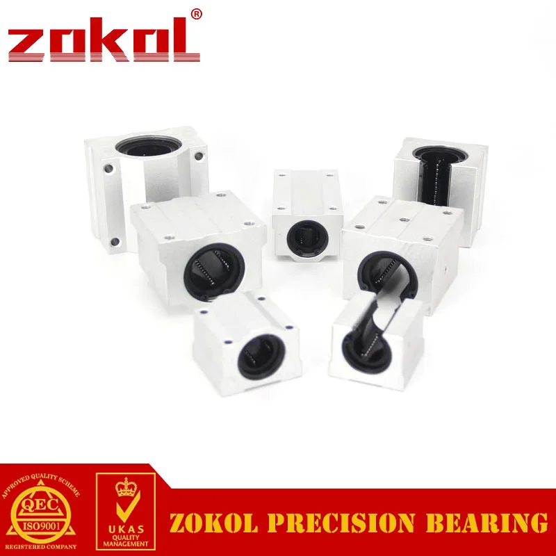 Подшипник ZOKOL SBR10UU. Открытая скользящая линейная длина подшипника 32 мм |