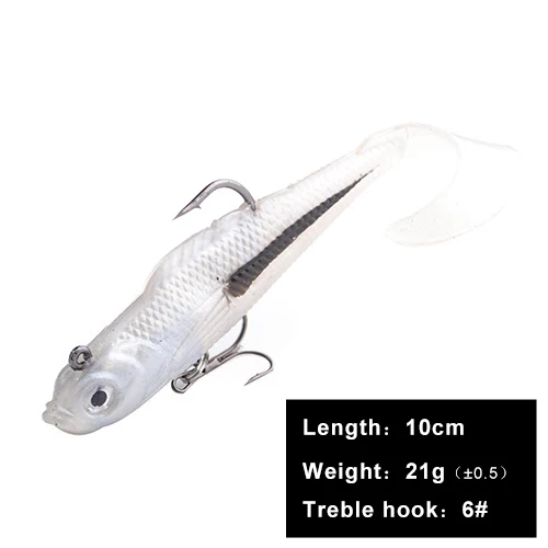 209 10cm FISHKING 1 шт. 8/10 см приманки мягкие приманки с 3D глаза тройными крючками приманки stackle мягкие приманки для приманки тройные Крючки и рыболовные принадлежности - Цвет: 209 10cm