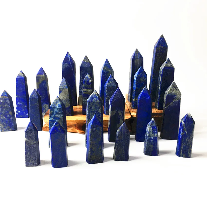 1000 г натуральный голубой ляпис lazuli Crystal Point Wand Tower single end Obelisk исцеляющий кристалл