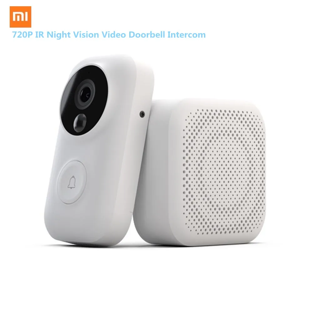 Xiaomi AI распознавание лица 720 P ИК ночного видения Видео набор дверных звонков