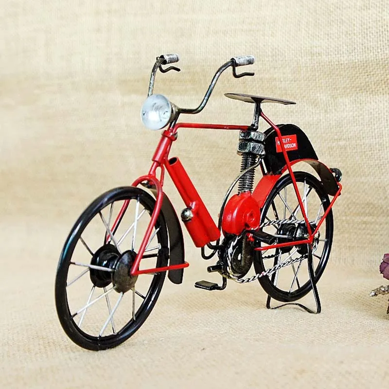 Винтажная модель старинного велосипеда винтажная настольные украшения