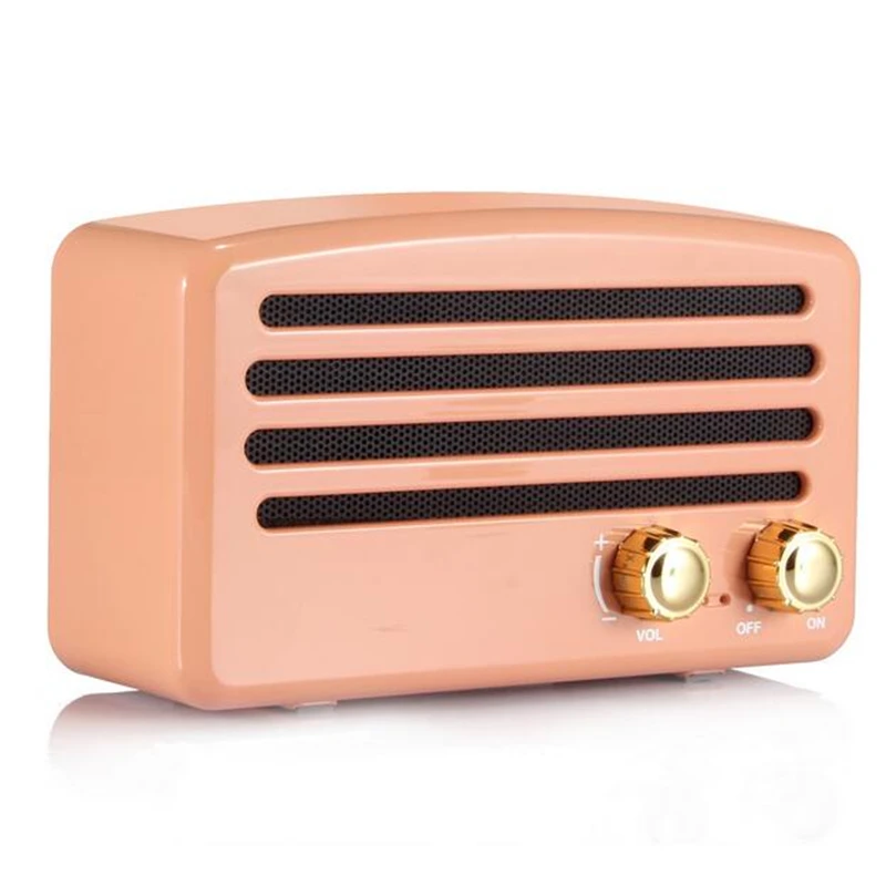 Mini Bluetooth Динамик Портативный Беспроводной Ретро Радио FM Аудио мобильный мини