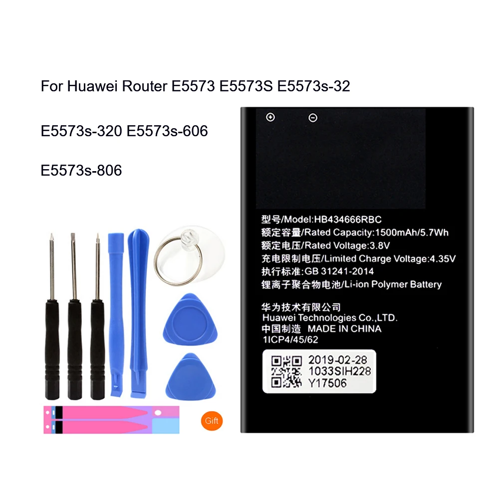 Оригинальный HB434666RBC Аккумулятор для Huawei роутера E5573 E5573S E5573s 32 320 606 Akku|Аккумуляторы