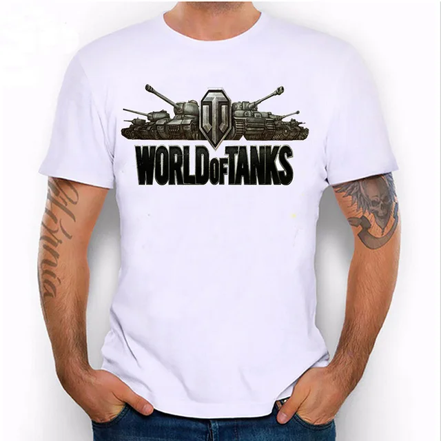 Новые 2017 I like the world of tanks игры Футболка для мужчин короткий рукав футболки девочек