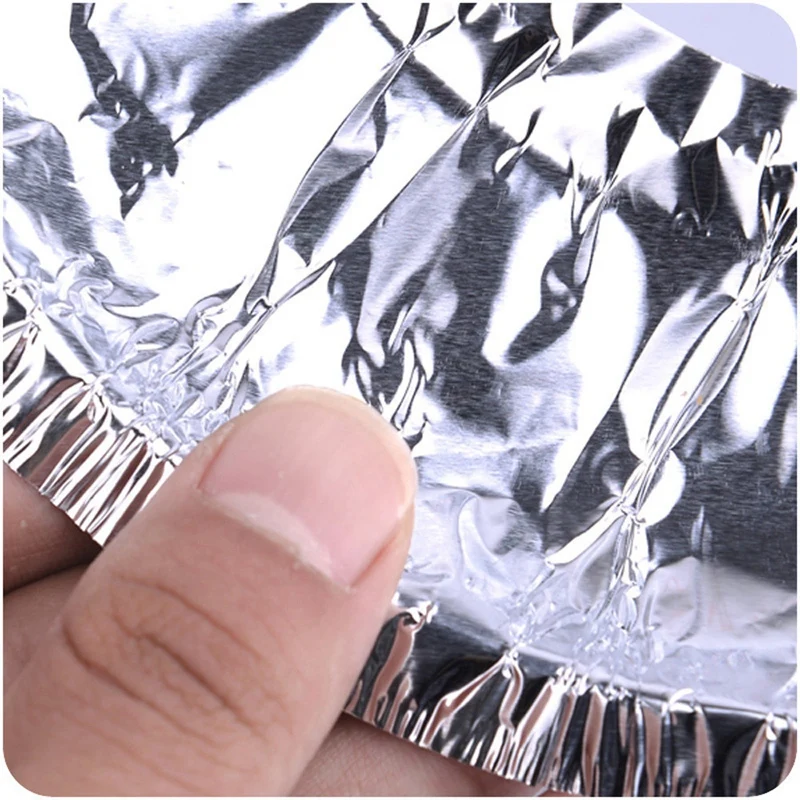 10Pcs Gas Stove Cleaning Pad Thick Aluminum Foil High-Temperature Greaseproof Paper Foil Protector Cover Kitchen Accessories