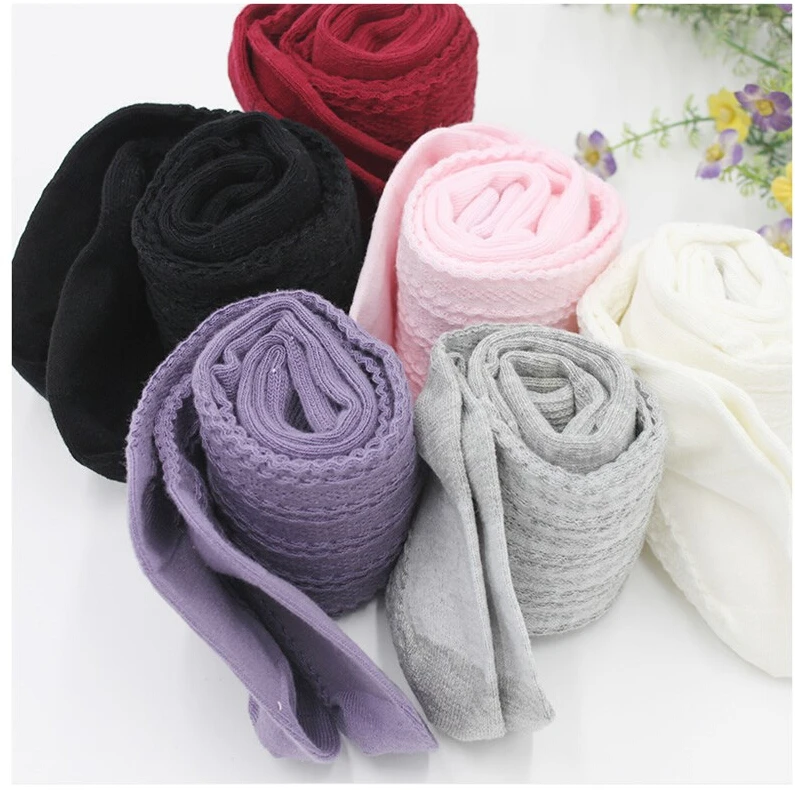 Новинка 2019 однотонные гольфы для маленьких девочек детские колготки малышей