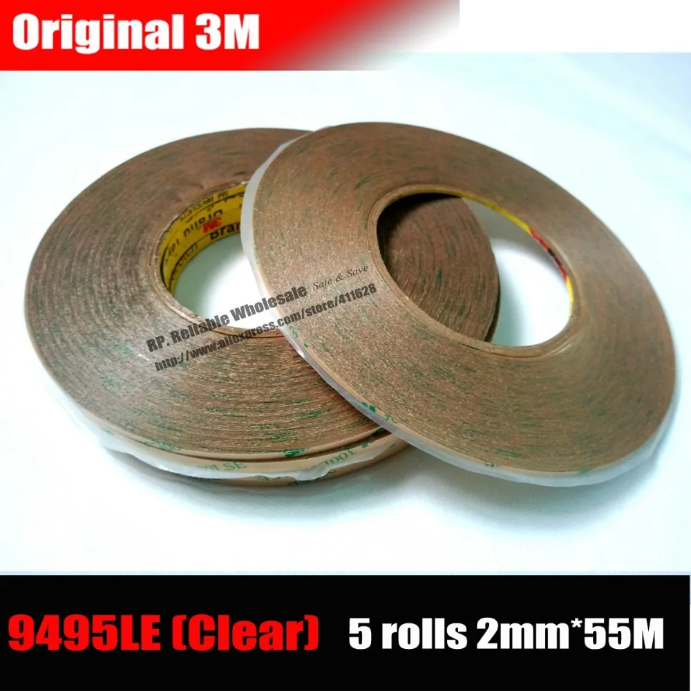 

Hongkong Post Free! 5 Rolls (2mm*55M*0.17mm) 3M 300LSE Strong Adhesion Tape for Screen Frame Bezel Lens Trim edge Bond Repair
