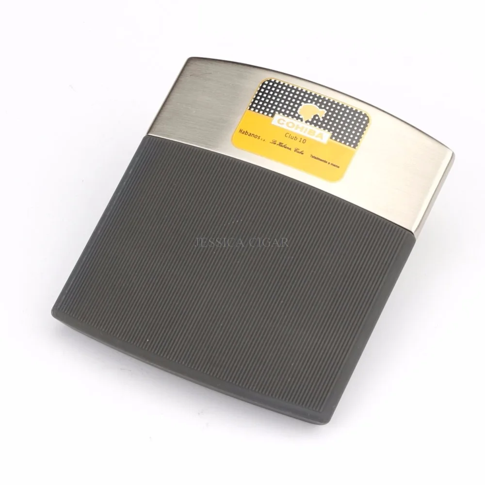 COHIBA металла портативный сигареты портсигар держатель путешествия хьюмидор