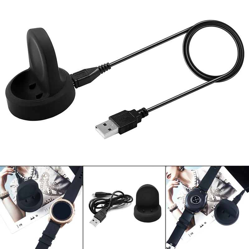 

Wireless Charger Charging Dock Compatible Samsung Galaxy Watch 42MM 46MM SM-R800 GDeals