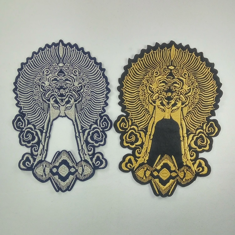 Пекинская опера аппликация патчи винтажный вышитый значок ткань вышитые для