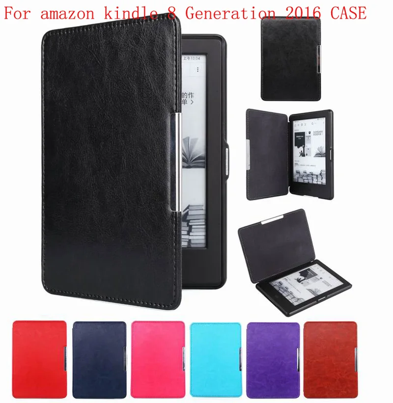 Магнитная застежка флип кожаный чехол для нового kindle 2016 8 го поколения fundas amazon